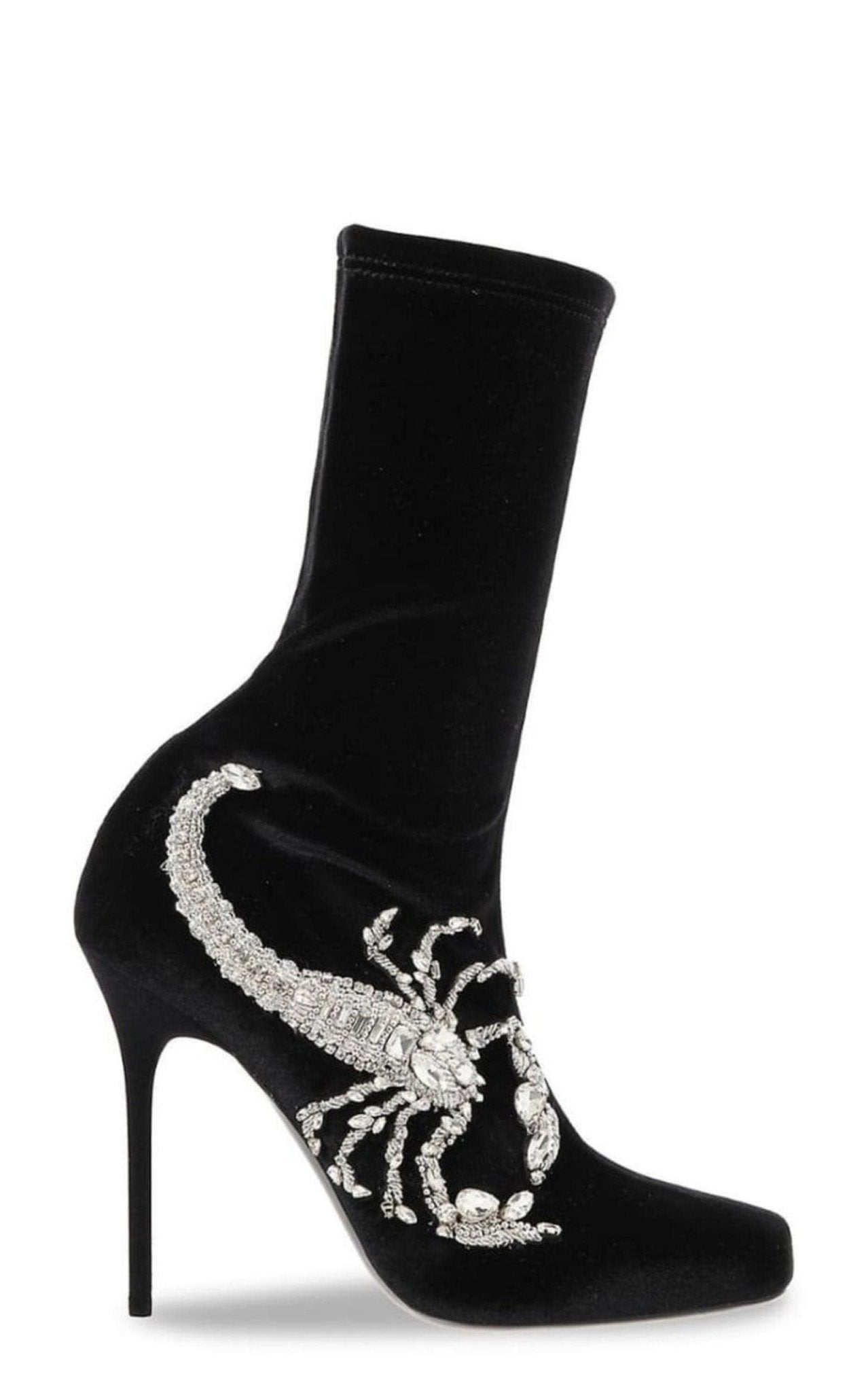 Balmain Scorpion Embellished Sock Boots - Runway Catalog
