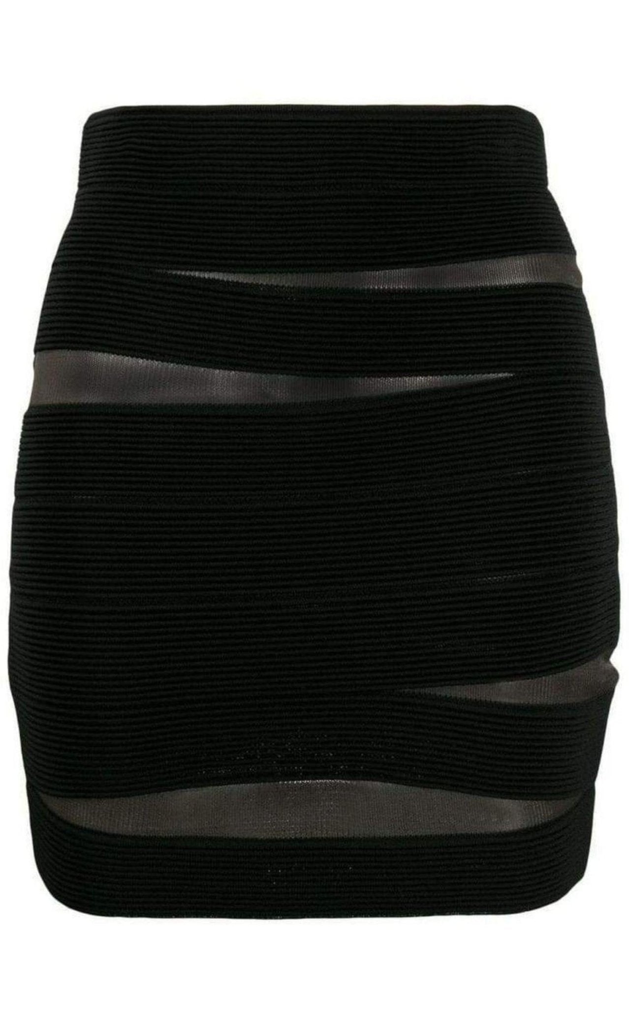 Balmain Sheer Fitted Mini Skirt - Runway Catalog