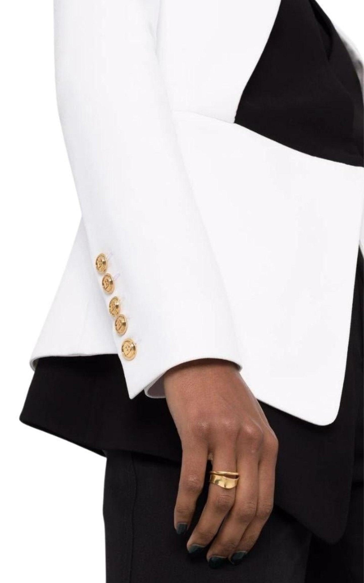 Balmain Two - tone Crepe Blazer - Runway Catalog
