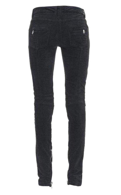 Velvet Biker Jeans Balmain