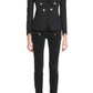 Velvet Biker Jeans Balmain