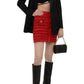 Zipped Tweed Mini Skirt Balmain