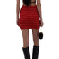 Zipped Tweed Mini Skirt Balmain