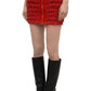 Zipped Tweed Mini Skirt Balmain