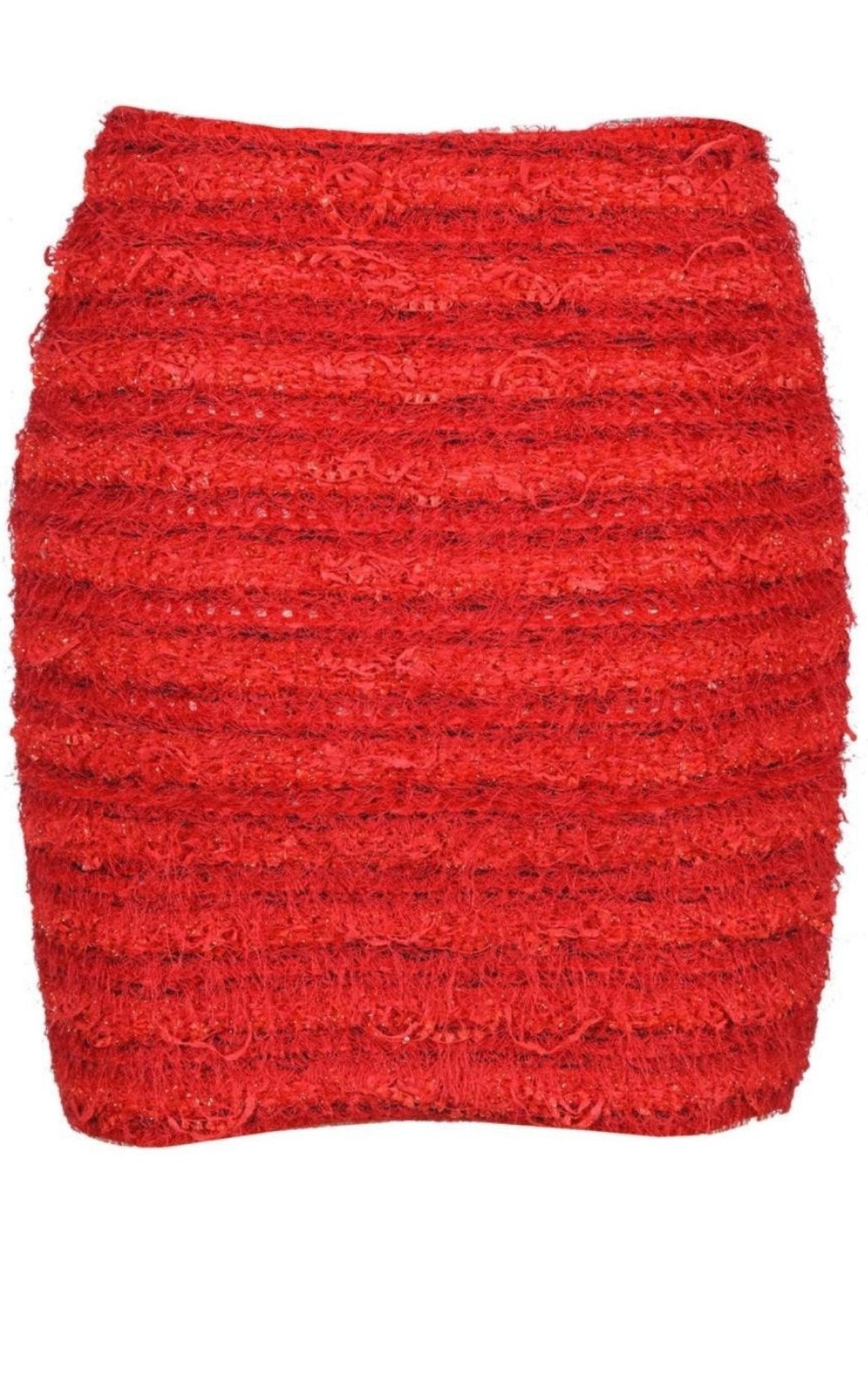 Balmain Zipped Tweed Mini Skirt - Runway Catalog