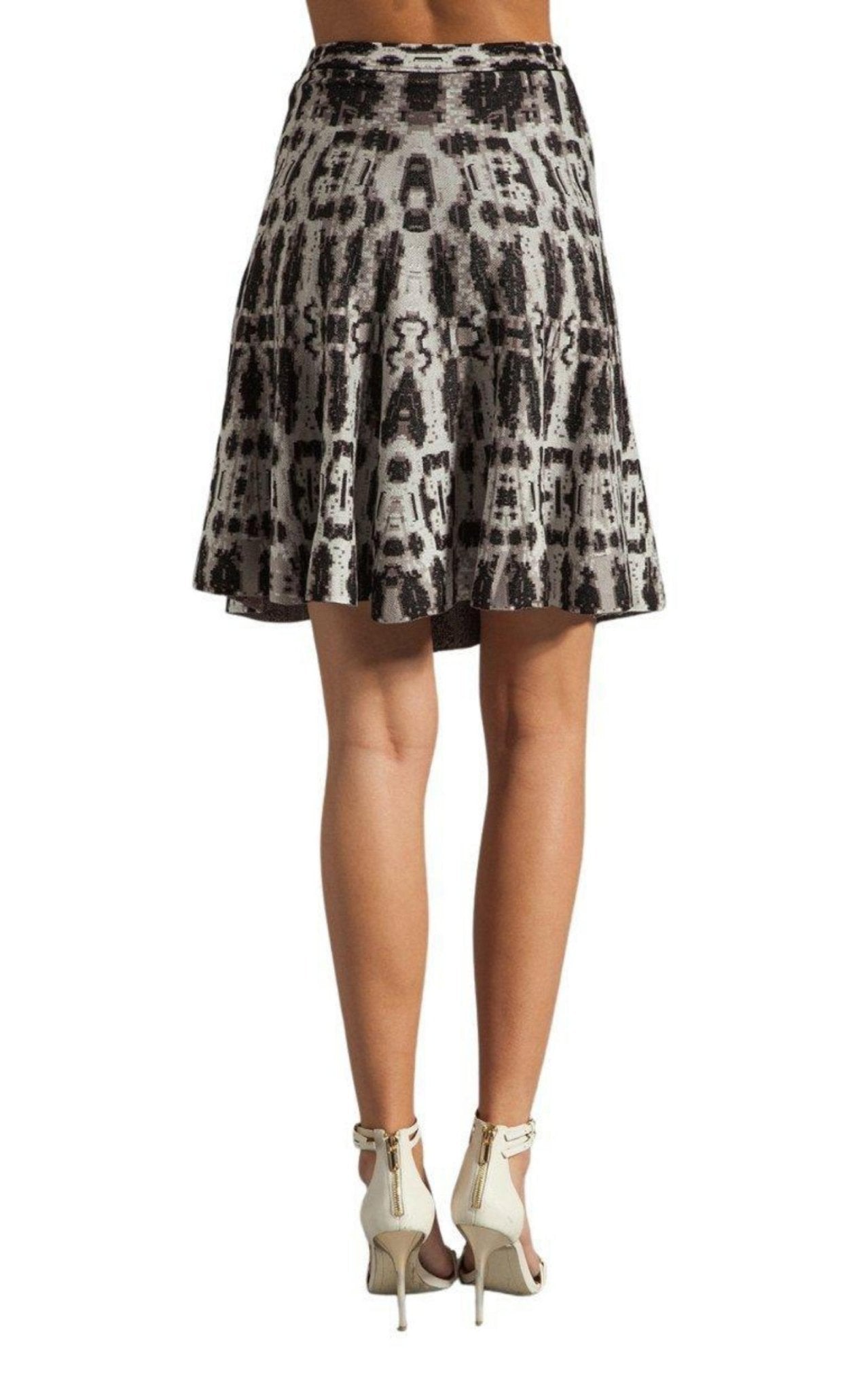 BCBGMAXAZRIA A - line Silk Blend Skirt - Runway Catalog