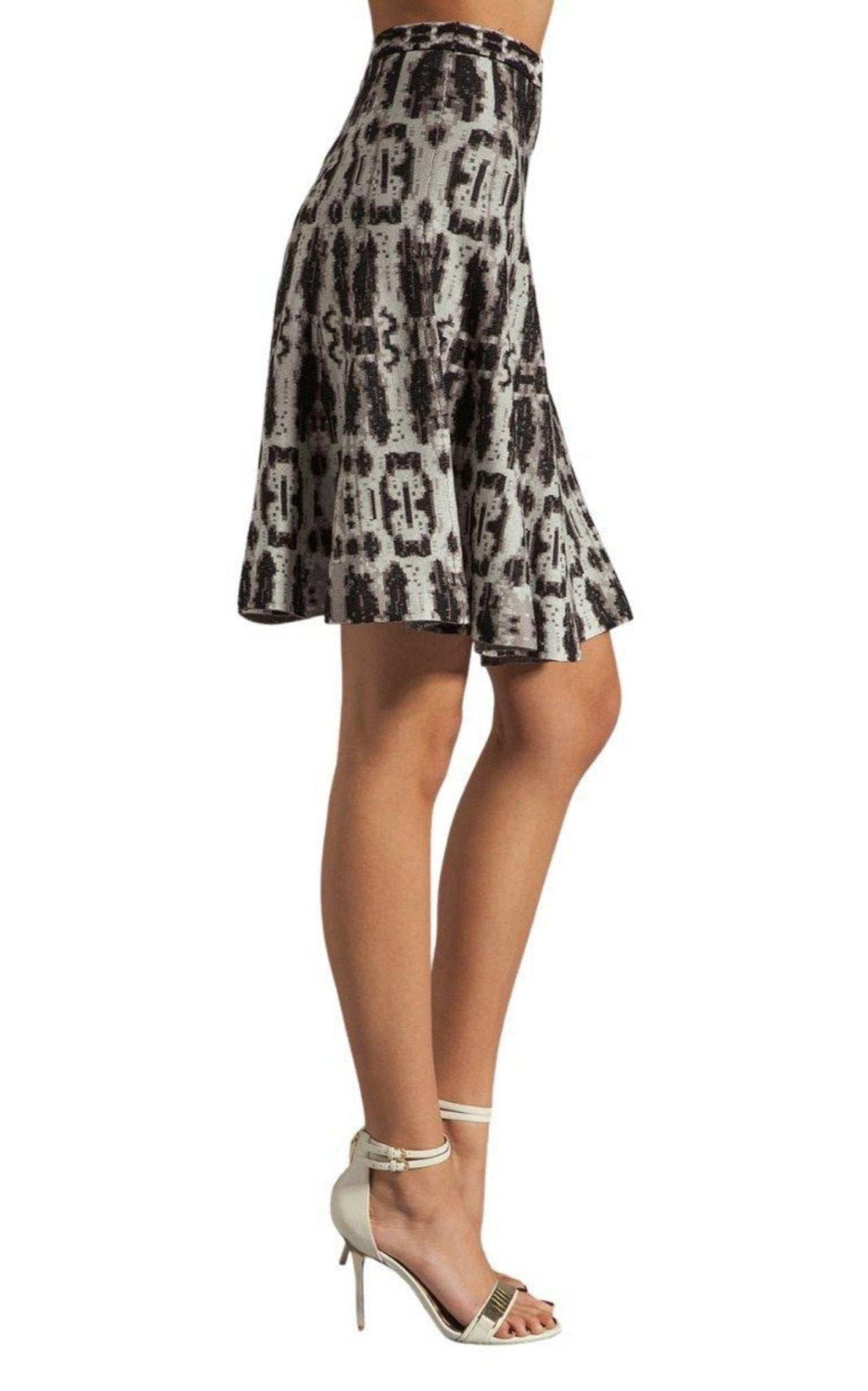 BCBGMAXAZRIA A - line Silk Blend Skirt - Runway Catalog