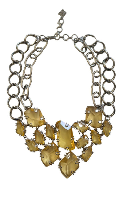 BCBGMAXAZRIA Abstract Stone Statement Necklace - Runway Catalog