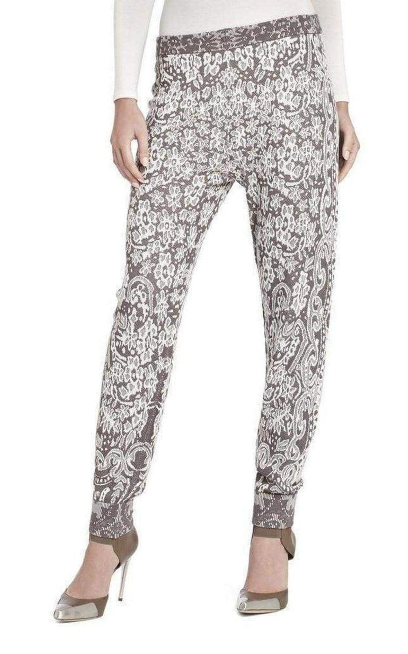 Alder Relief Jacquard Lace Silk Blend Sweat pant BCBGMAXAZRIA