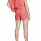 Ambrose Asymmetrical Pleated Romper BCBGMAXAZRIA