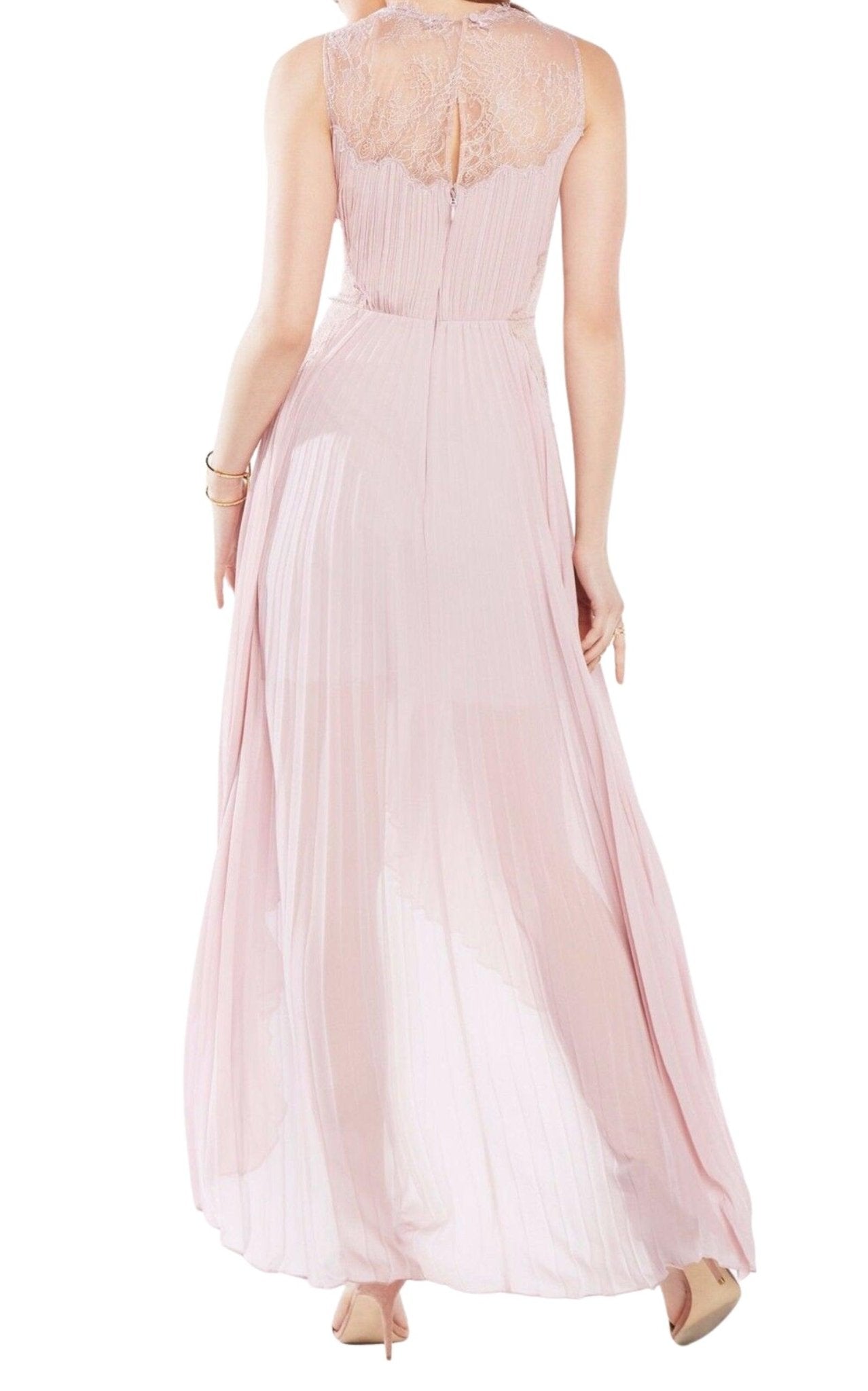 BCBGMAXAZRIA Angelea Pleated High Low Dress - Runway Catalog