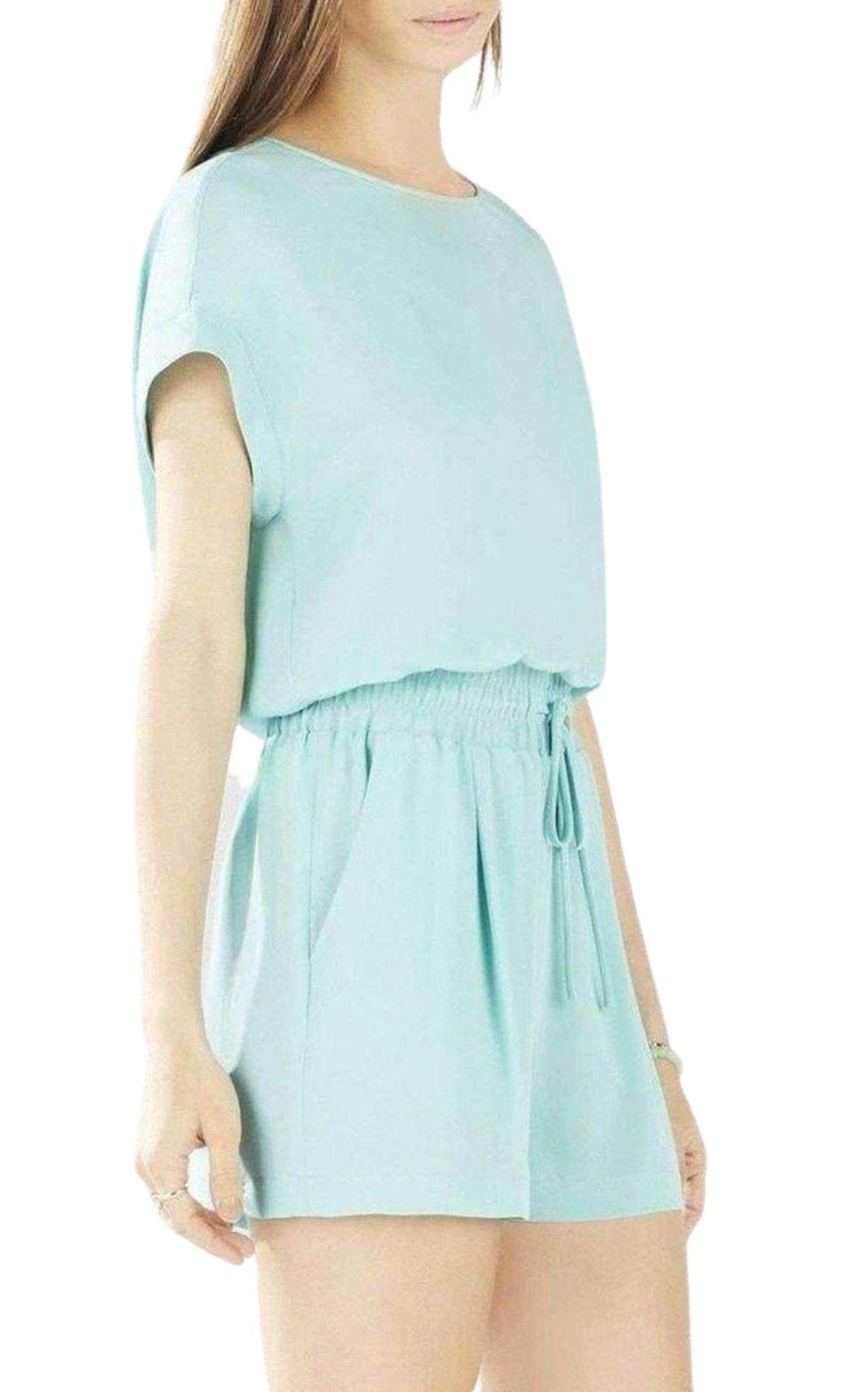 BCBGMAXAZRIA Angella Layered - Back Romper - Runway Catalog