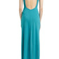 Ariel Draped Long Stud Detail Gown BCBGMAXAZRIA