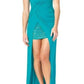 Ariel Draped Long Stud Detail Gown BCBGMAXAZRIA