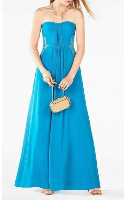 BCBGMAXAZRIA Ashby Strapless Lace - Trim Gown - Runway Catalog
