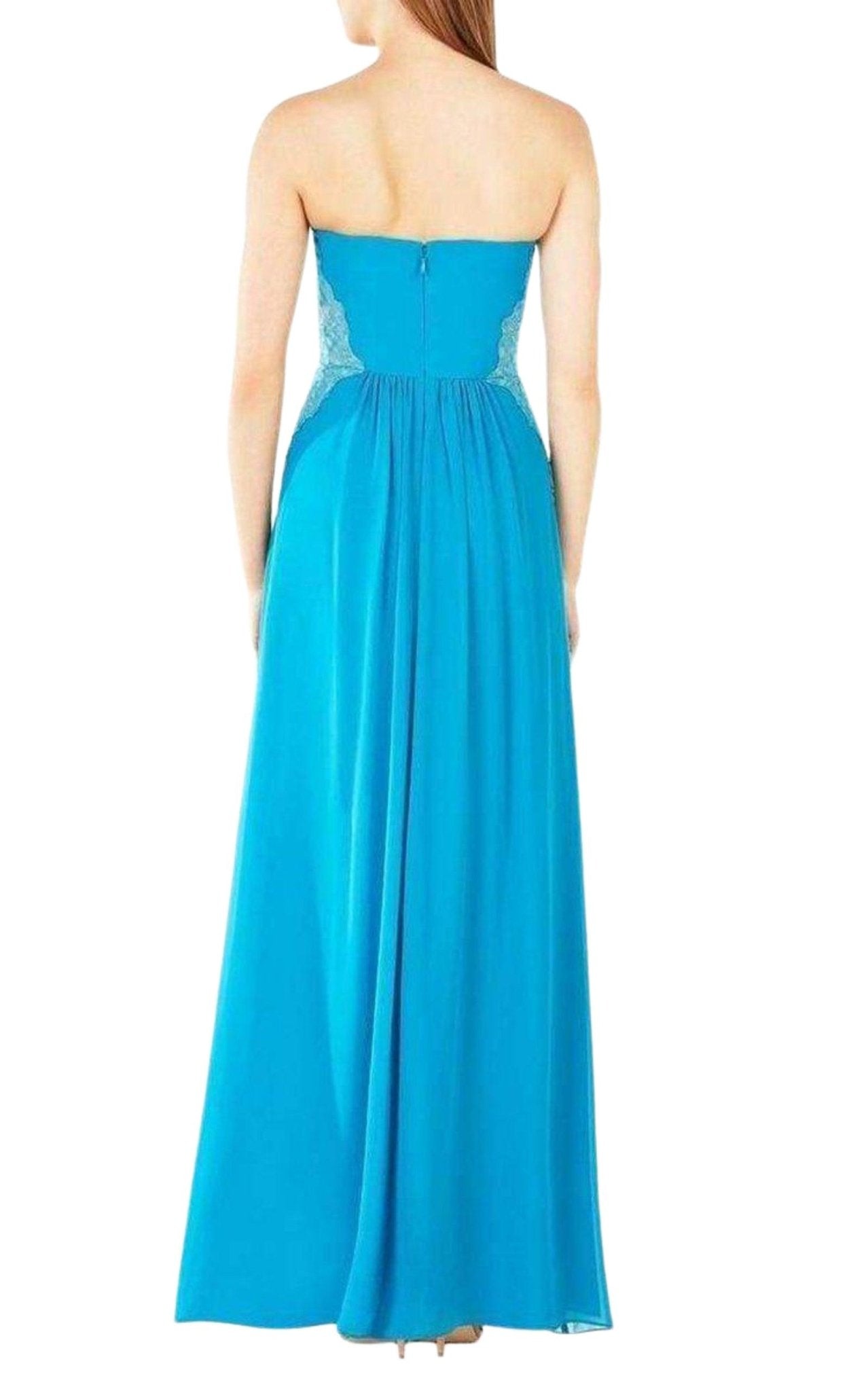 BCBGMAXAZRIA Ashby Strapless Lace - Trim Gown - Runway Catalog