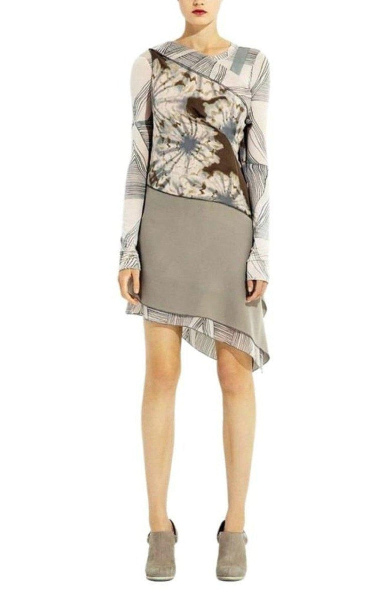 BCBGMAXAZRIA Asymmetrical Silk Dress - Runway Catalog