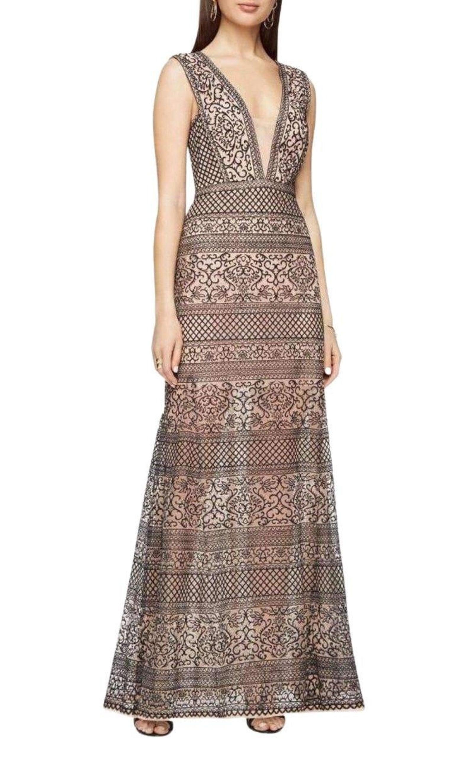 Aurora Embroidered Tulle Gown BCBGMAXAZRIA