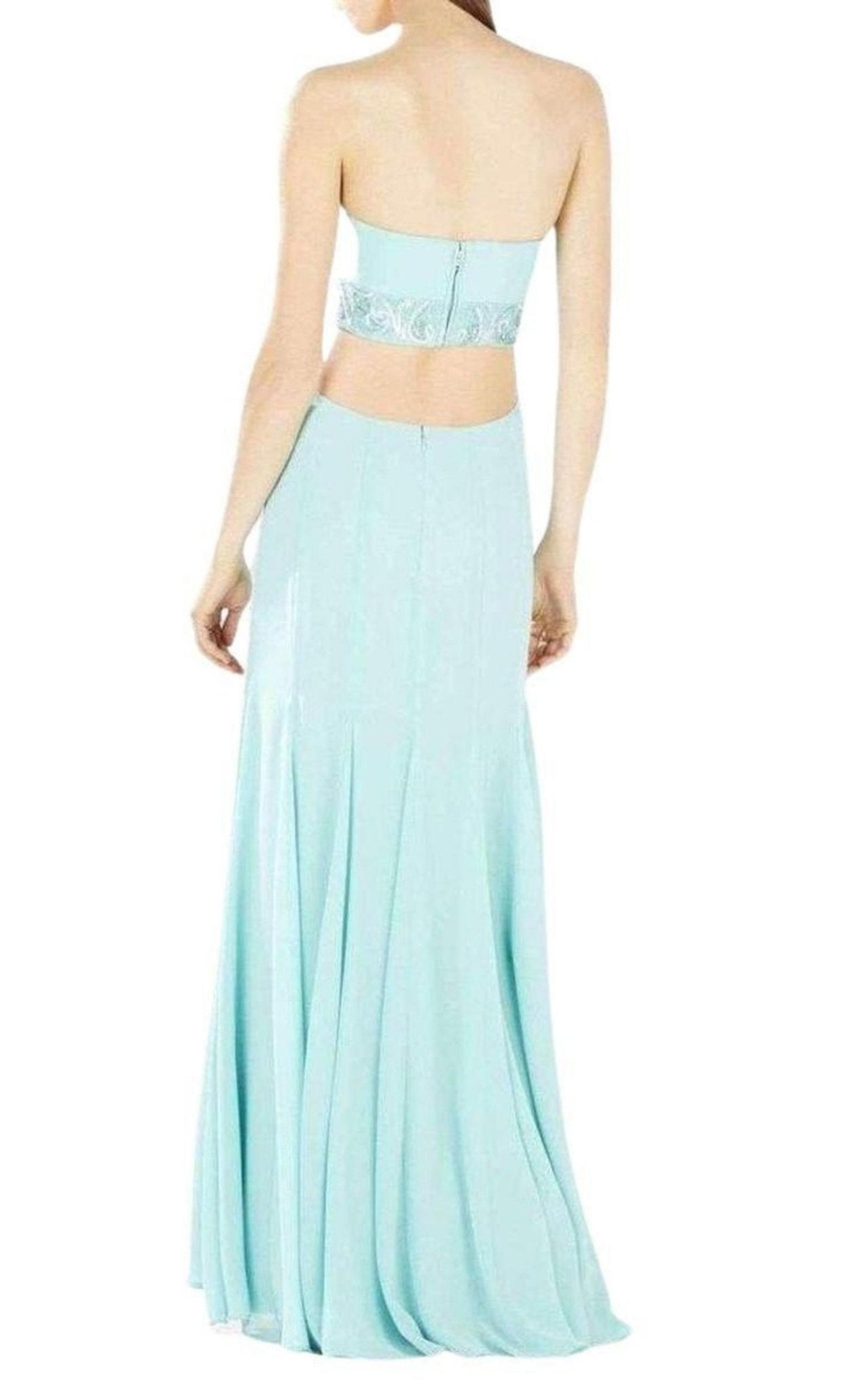 BCBGMAXAZRIA Axelle Strapless Waist Cutout Gown - Runway Catalog