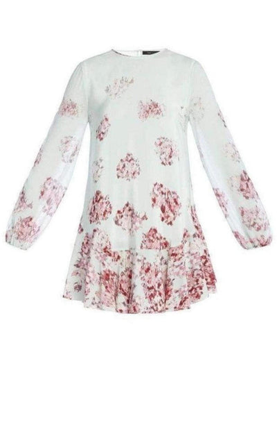 BCBGMAXAZRIA Bailee Long Sleeve Flounce Hem Dress - Runway Catalog