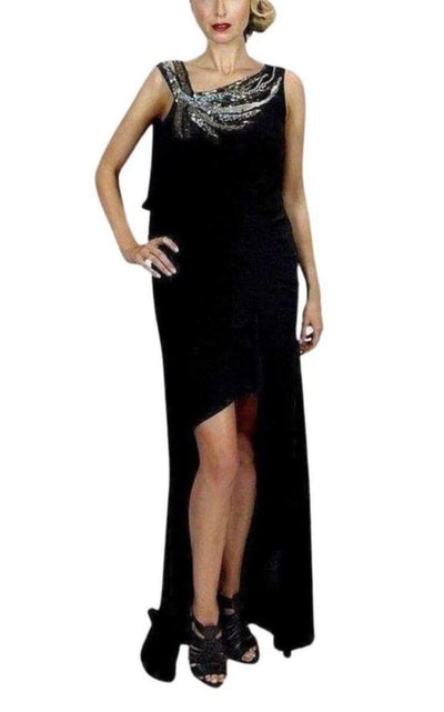 BCBGMAXAZRIA Beaded High Low Gown - Runway Catalog
