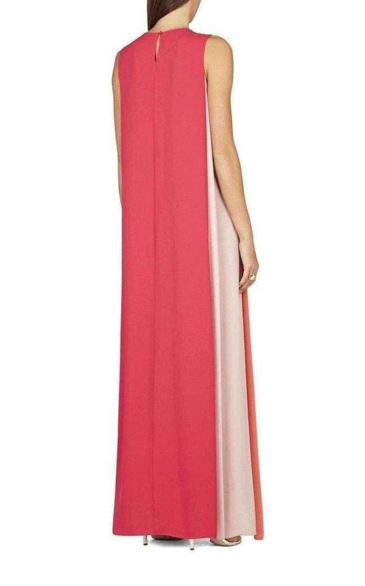 BCBGMAXAZRIA Bethanie Sleeveless Color - Blocked Maxi Dress - Runway Catalog