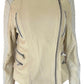 Biker Two Tone Leather Jacket BCBGMAXAZRIA