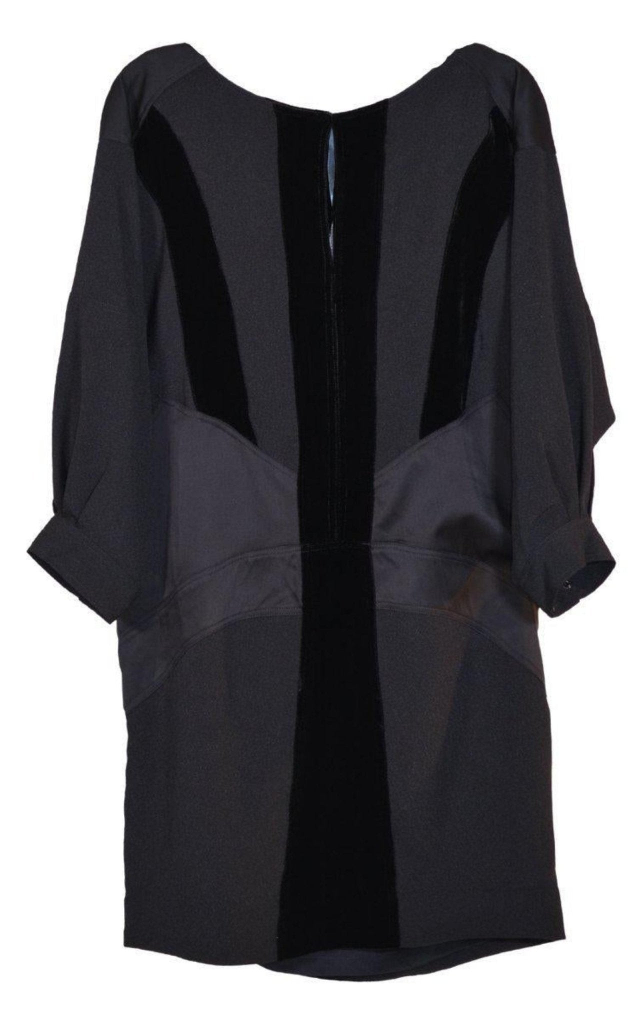 BCBGMAXAZRIA Black Bat Sleeve Mini Dress - Runway Catalog