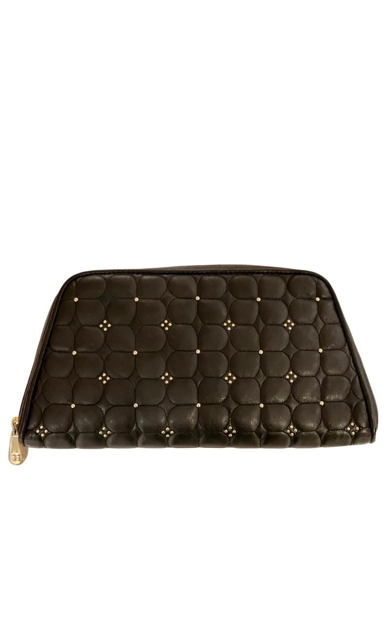BCBGMAXAZRIA Black Leather Clutch - Runway Catalog