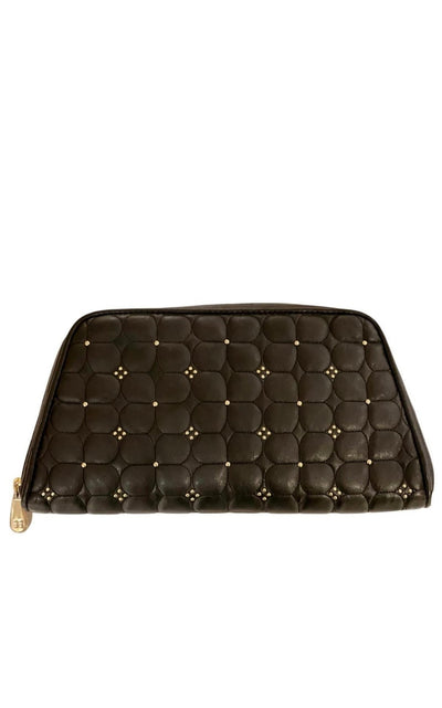 BCBGMAXAZRIA Black Leather Clutch - Runway Catalog