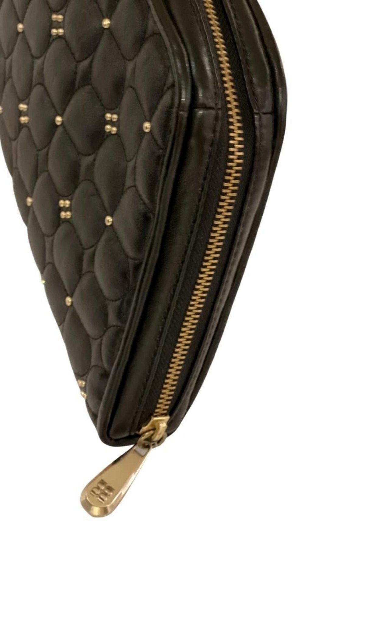 BCBGMAXAZRIA Black Leather Clutch - Runway Catalog