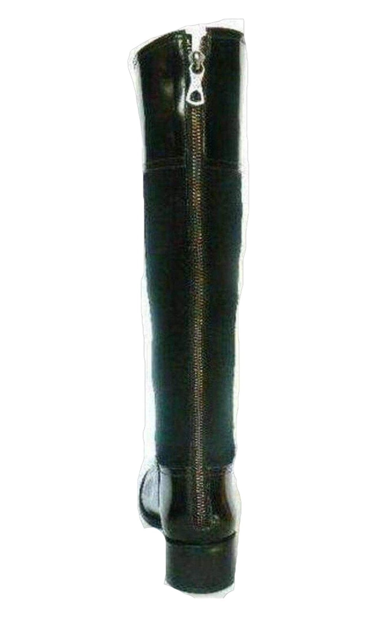 BCBGMAXAZRIA Black Leather Knee High Lorraine Boots - Runway Catalog
