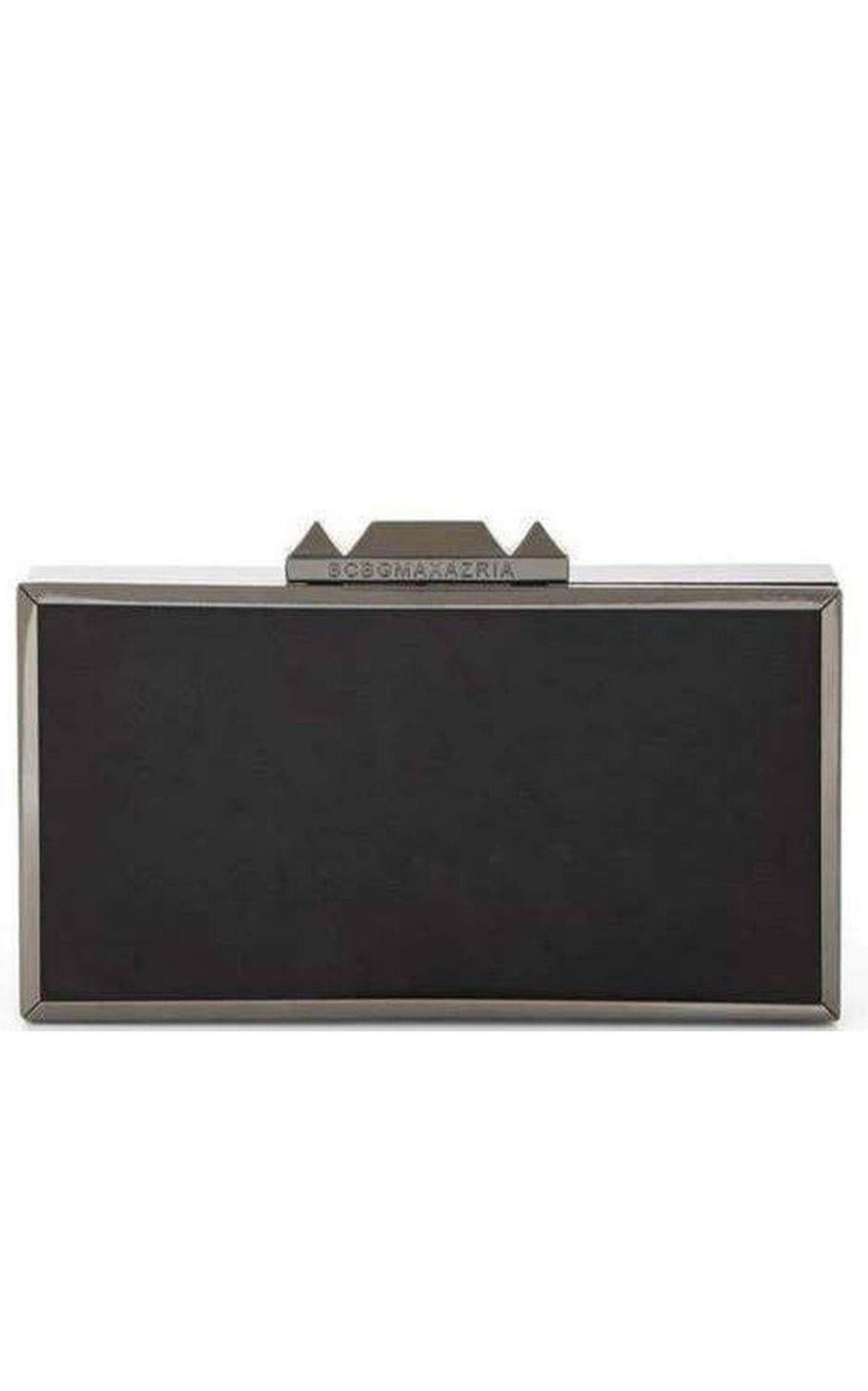 Black Sadie Box Clutch with Side Handle BCBGMAXAZRIA