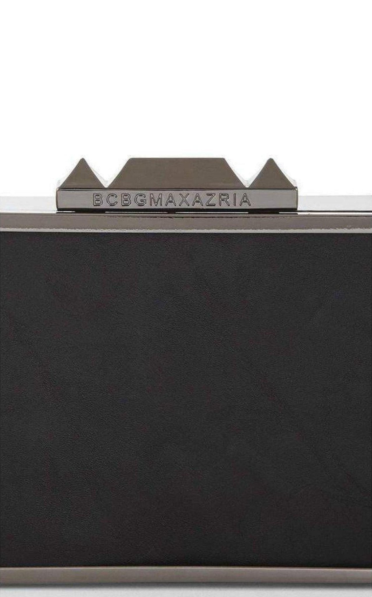 BCBGMAXAZRIA Black Sadie Box Clutch with Side Handle - Runway Catalog