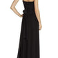 Black Silk Chiffon Patricia One Shoulder Dress BCBGMAXAZRIA