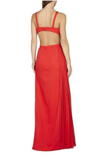 BCBGMAXAZRIA Brielle Sleeveless Side - Pleated Gown - Runway Catalog