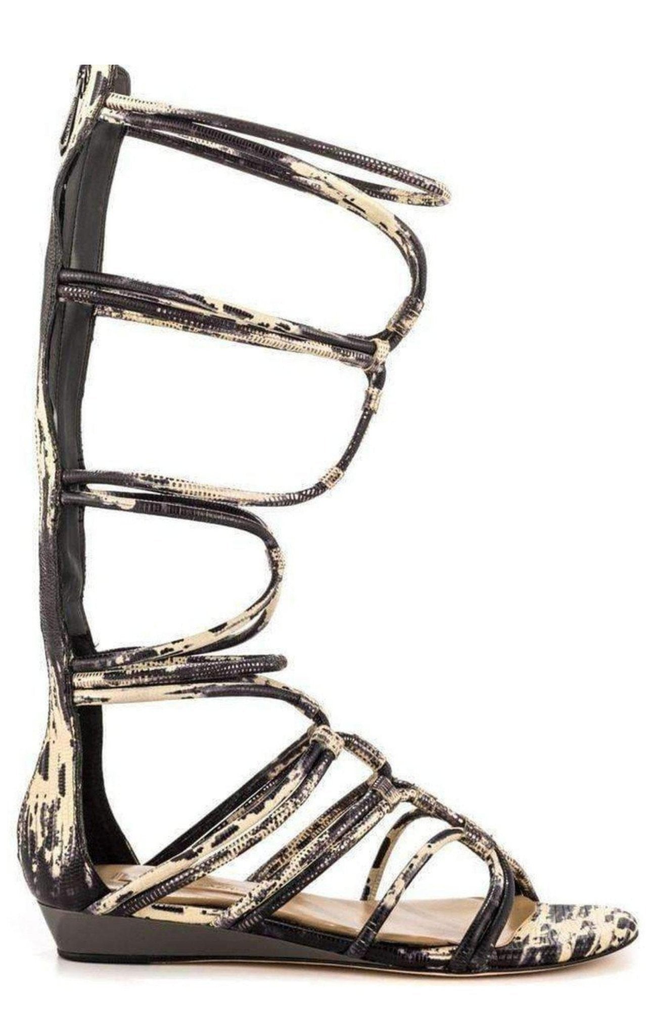 BCBGMAXAZRIA Brixton Leather Gladiator Sandals - Runway Catalog