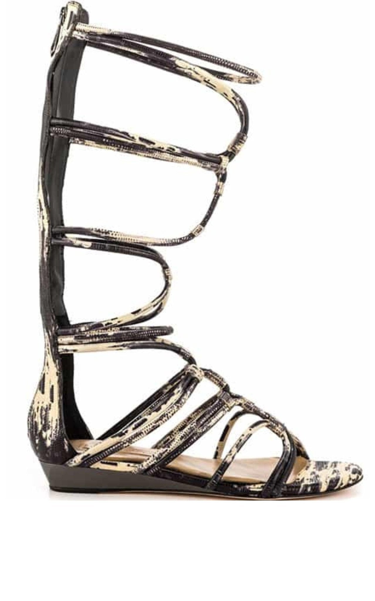 BCBGMAXAZRIA Brixton Leather Gladiator Sandals - Runway Catalog