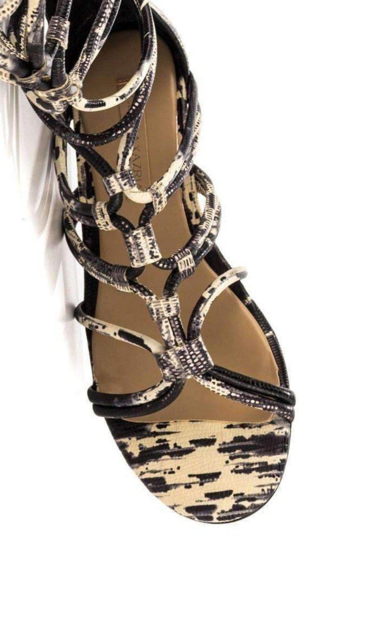 BCBGMAXAZRIA Brixton Leather Gladiator Sandals - Runway Catalog
