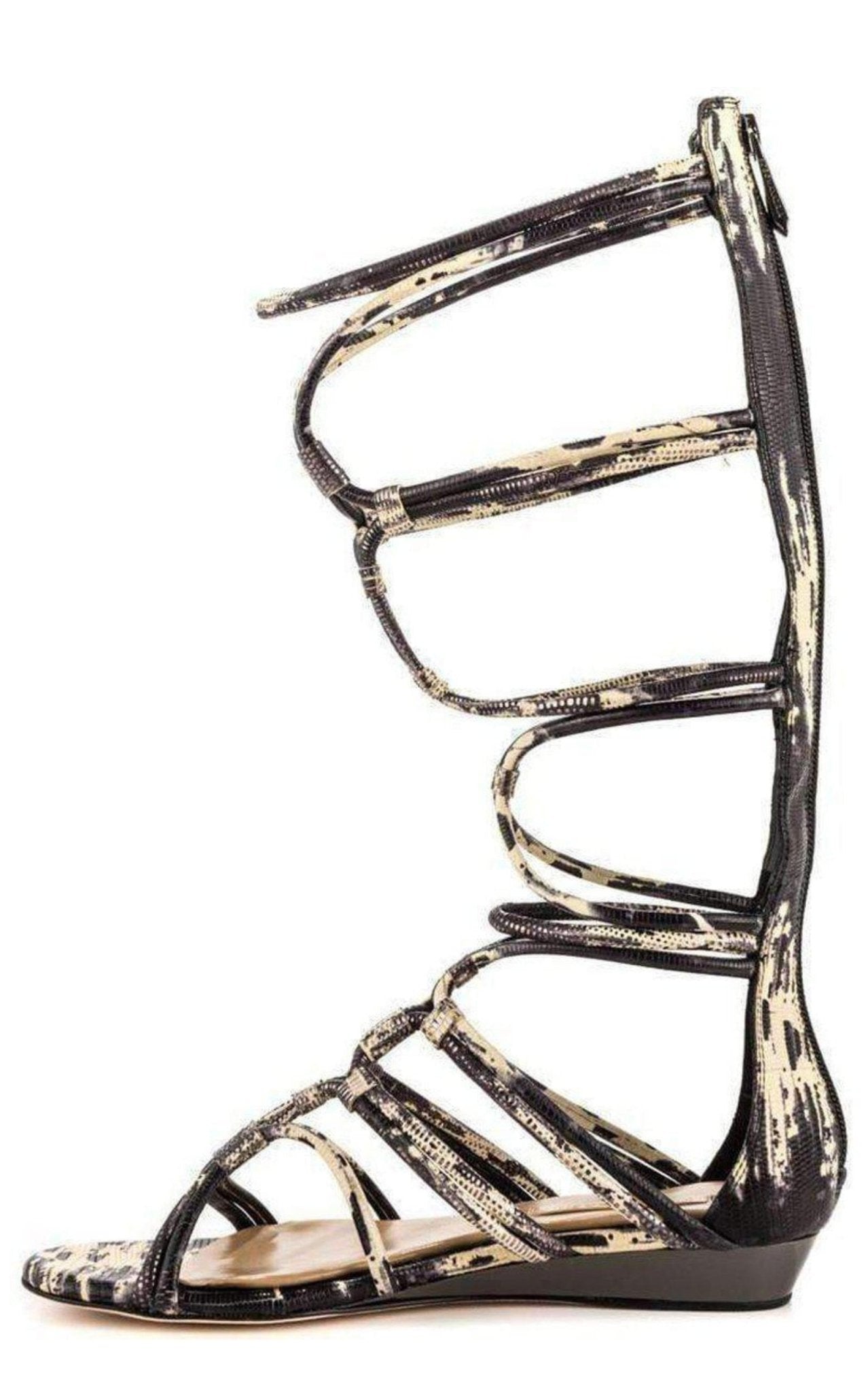 BCBGMAXAZRIA Brixton Leather Gladiator Sandals - Runway Catalog