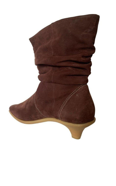 BCBGMAXAZRIA Brown Leather Boots - Runway Catalog
