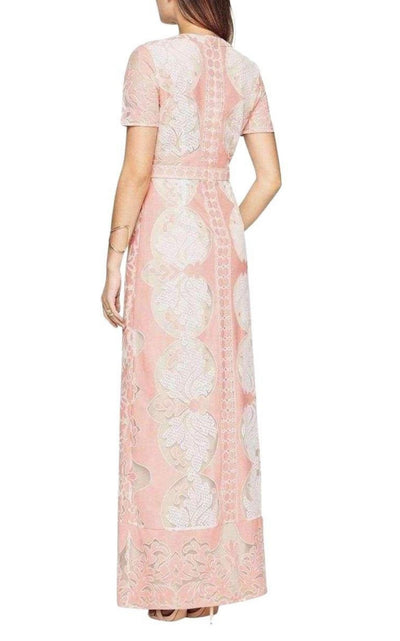 BCBGMAXAZRIA Cailean Short Sleeve Lace Dress - Runway Catalog