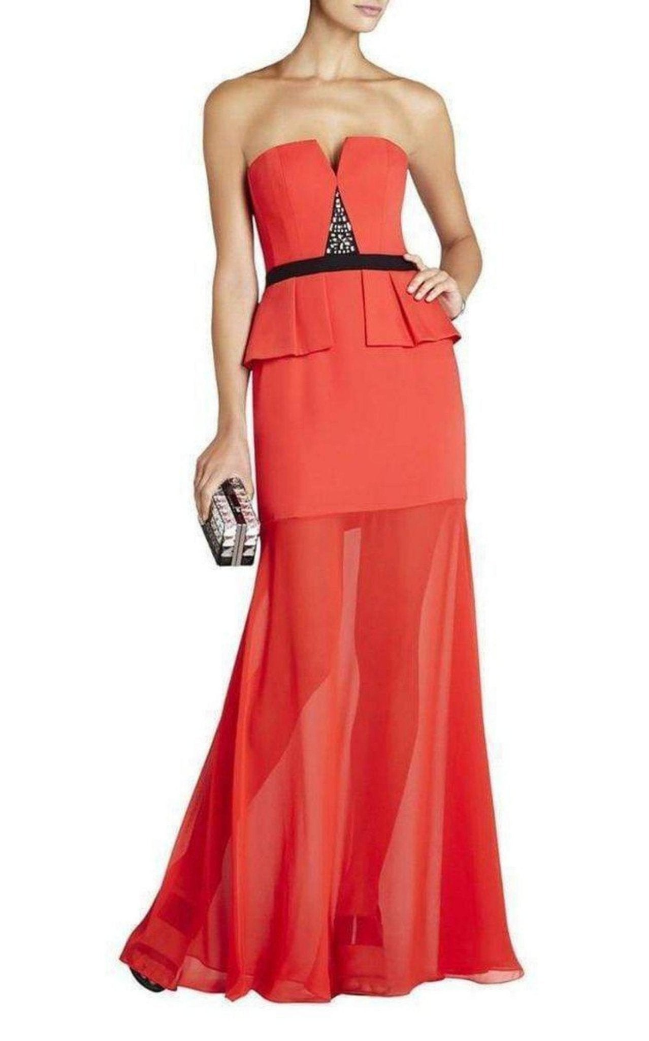 BCBGMAXAZRIA Caitlyn Strapless Embellished - Bodice Gown - Runway Catalog