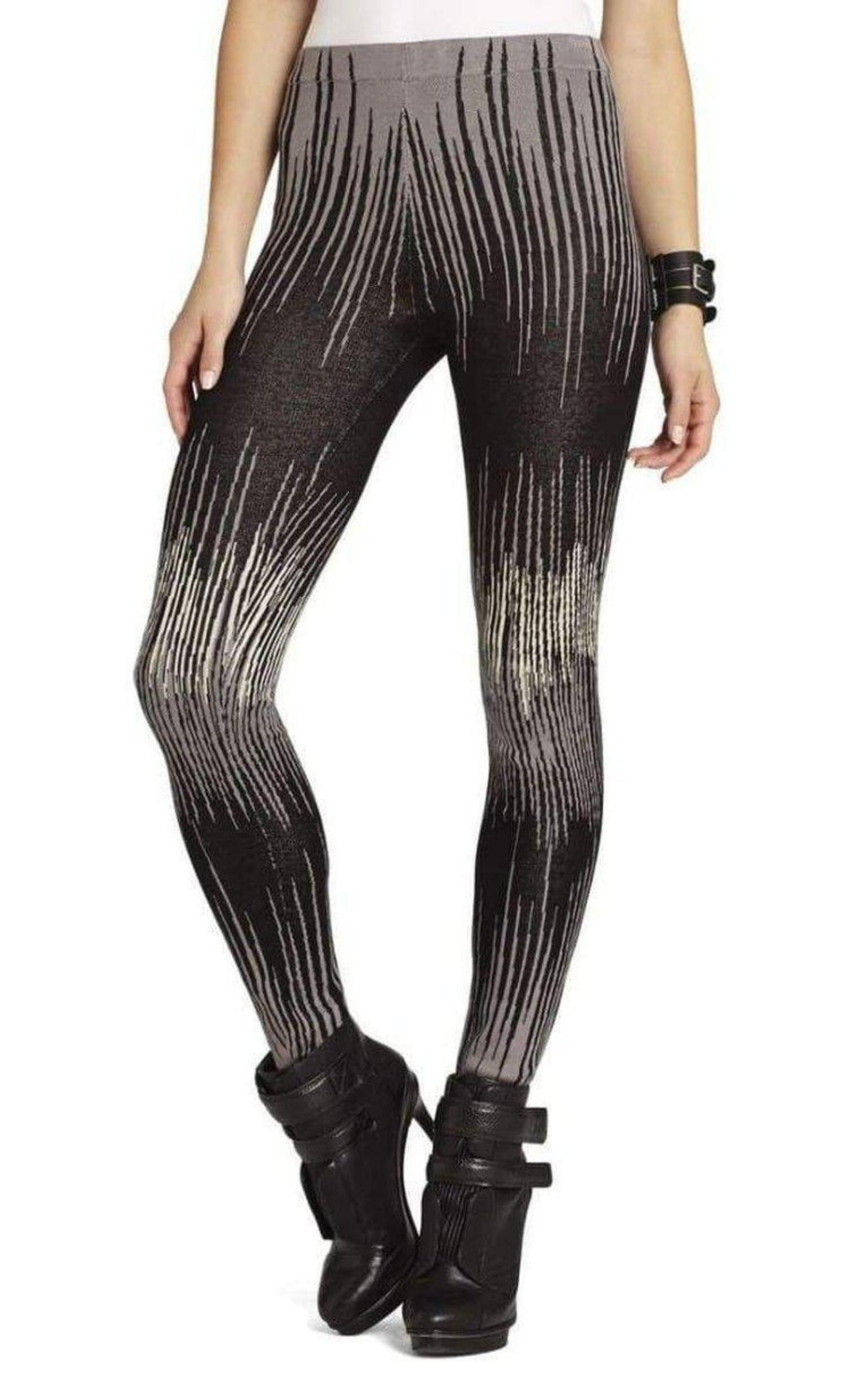 Cameron Electric Strokes Jacquard Silk Blend Legging BCBGMAXAZRIA