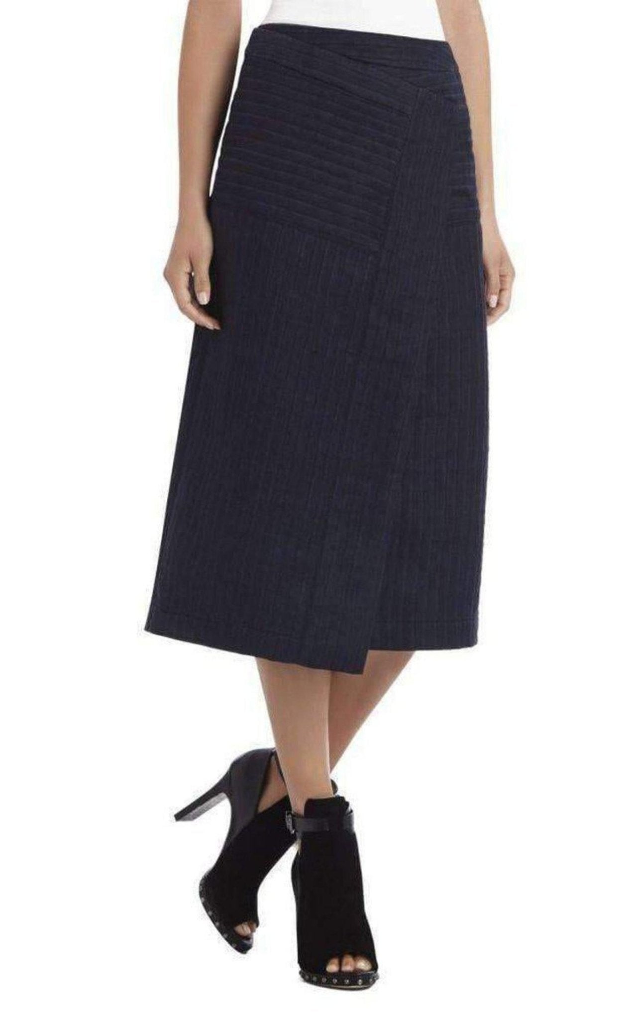 BCBGMAXAZRIA Camila Denim Cotton Skirt - Runway Catalog
