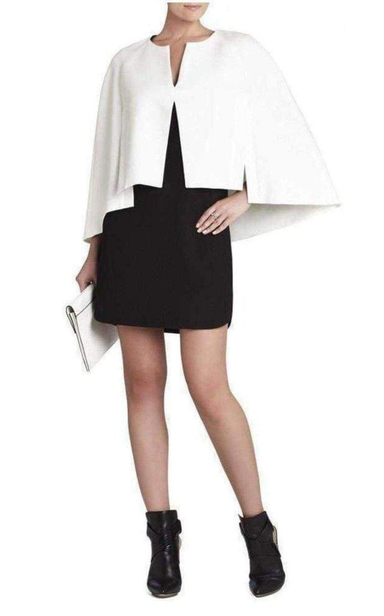 BCBGMAXAZRIA Cape Detailed Dress - Runway Catalog