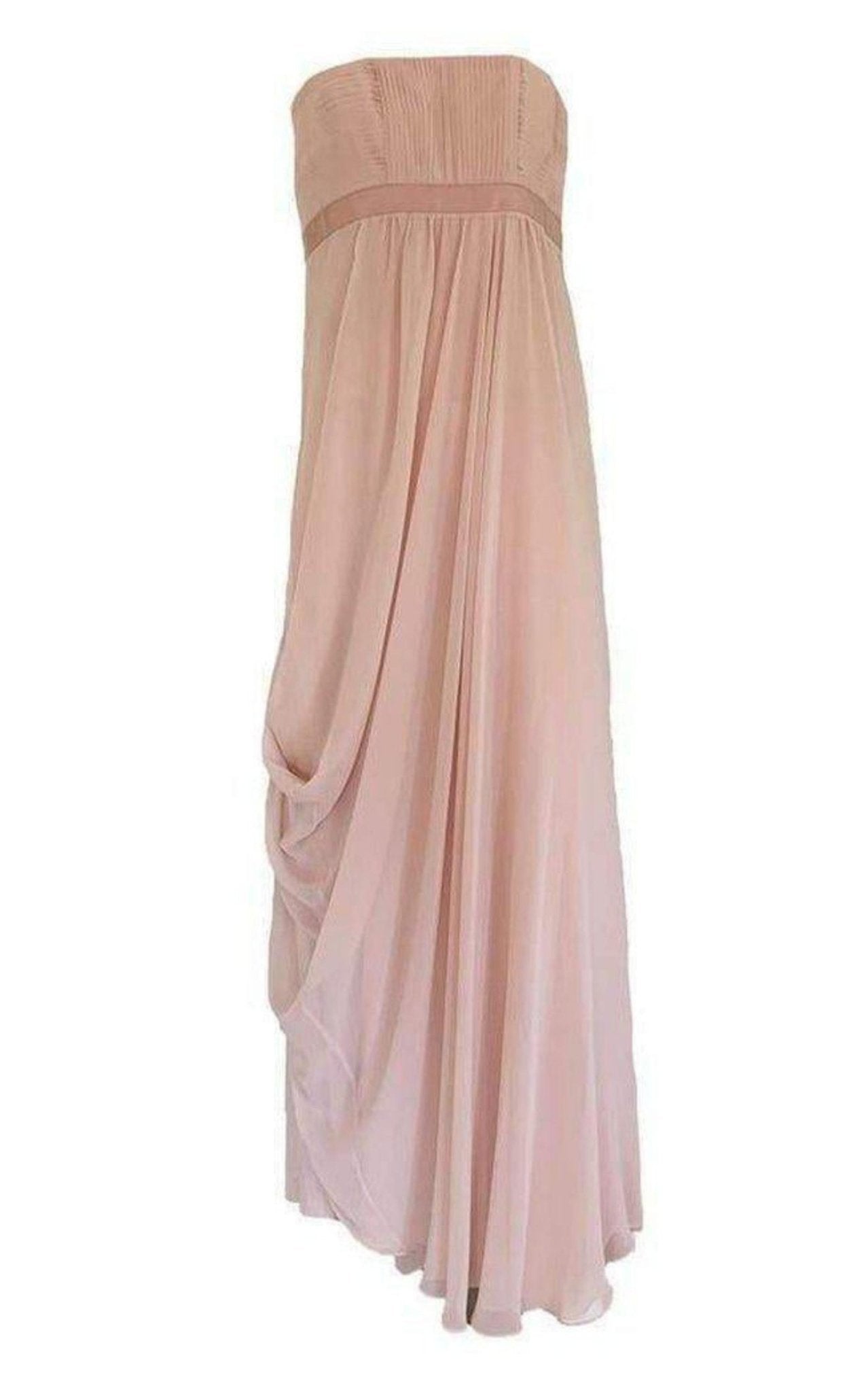 BCBGMAXAZRIA Cascade Bare Pink Strapless Gown - Runway Catalog