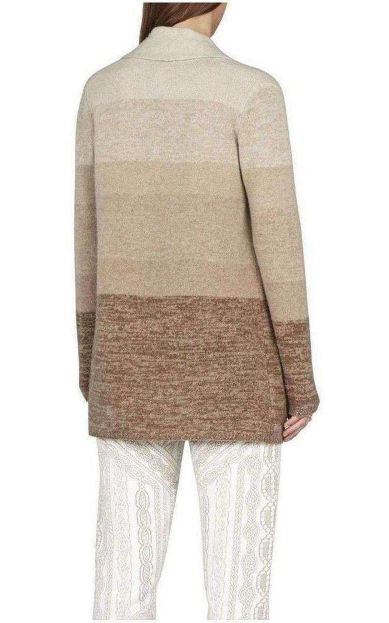 BCBGMAXAZRIA Cashmere Ginata Ombre Shawl Collar Cashmere Blend Cardigan - Runway Catalog