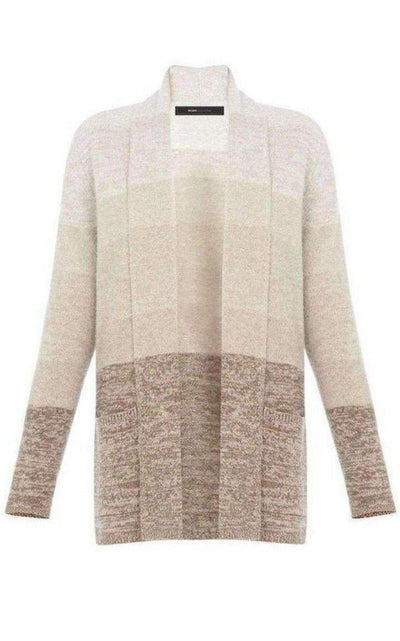 BCBGMAXAZRIA Cashmere Ginata Ombre Shawl Collar Cashmere Blend Cardigan - Runway Catalog