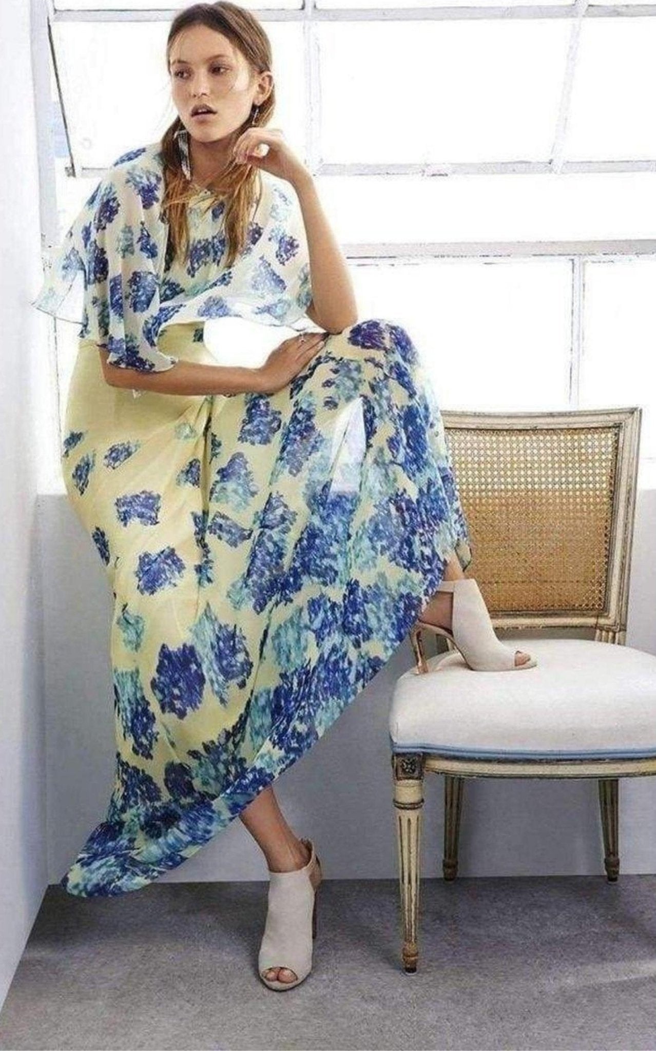 BCBGMAXAZRIA Cassondra Round Neck Top Tier Dress - Runway Catalog